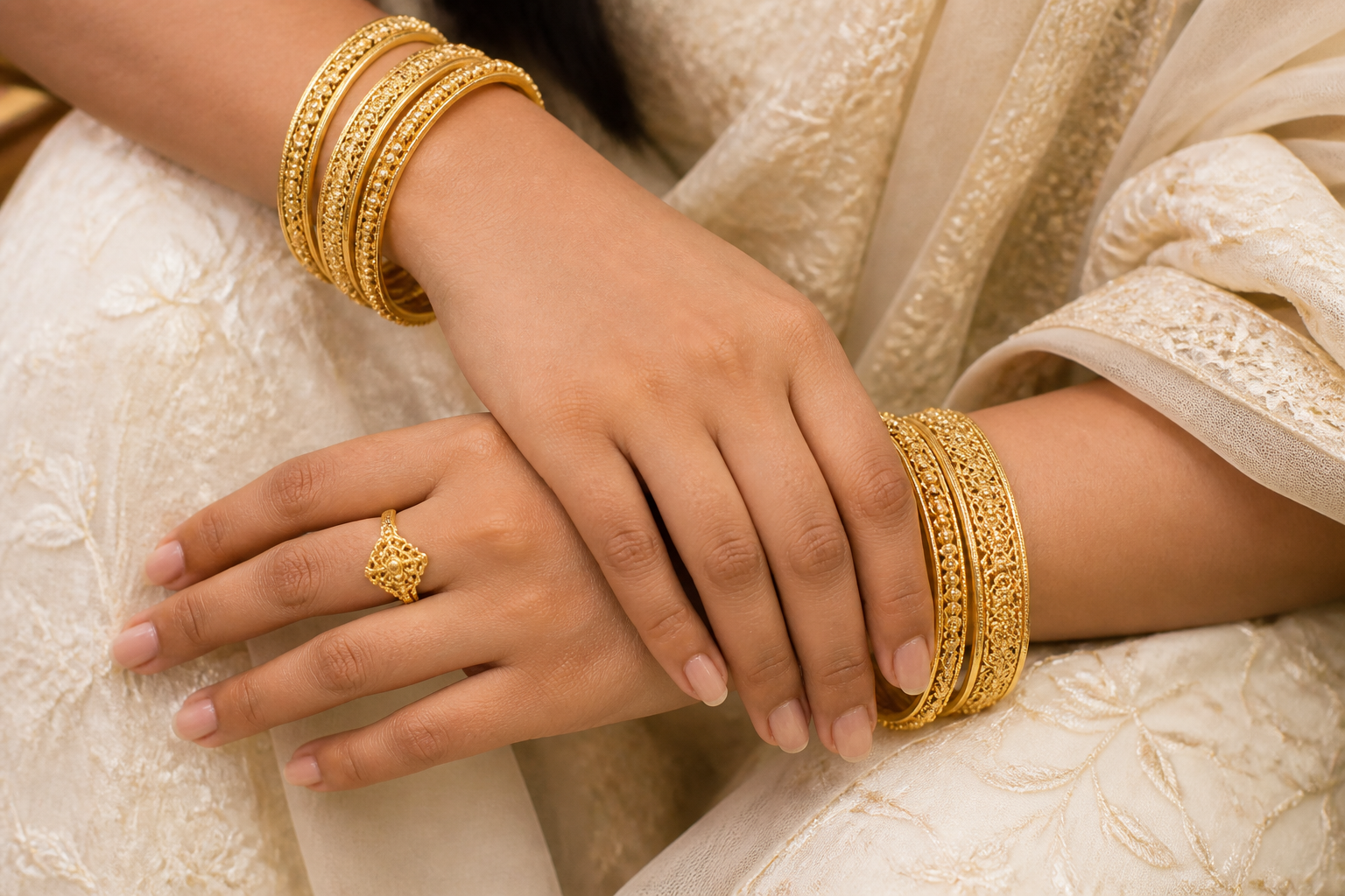 Gold bangles
